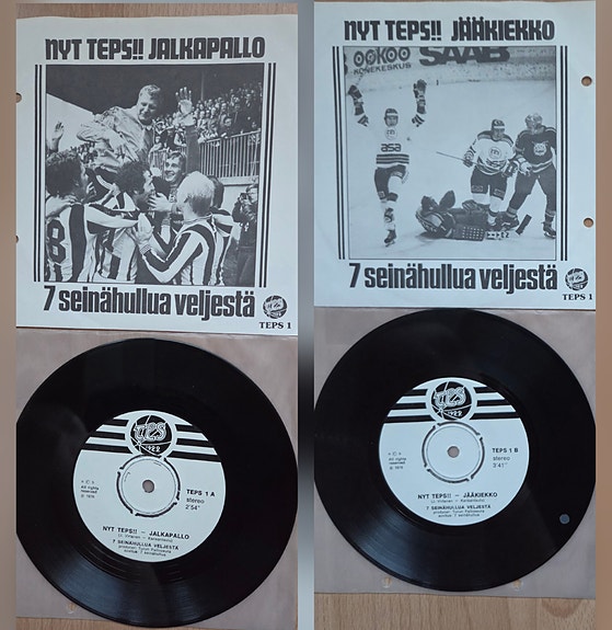 2 kpl TPS LP: 7 Seinähullua Veljestä: Nyt Teps!! - HC/FC TPS + Hunajata