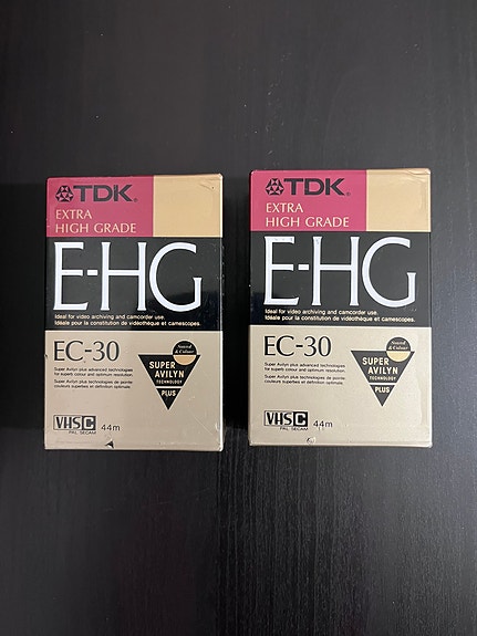 TDK E-HG EC-30 VHS-C -kasetit 2kpl