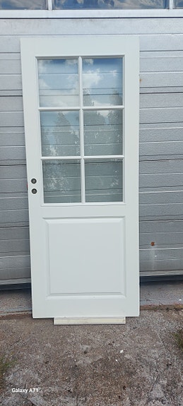 Uusi ikkunallinen väli ovi 90 x 210