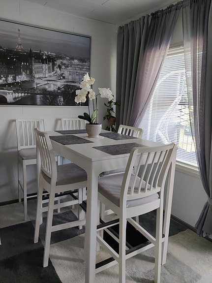 Ikea Ekedalen baaripöytä + 5 tuolia