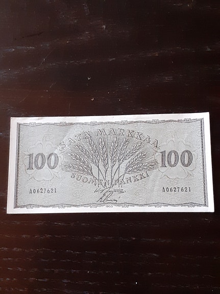 100 mk seteli  1955