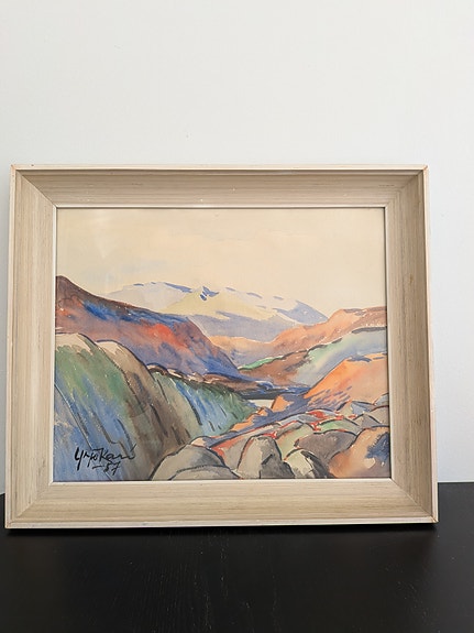 Yrjö Kari, tunturimaisema, 1957