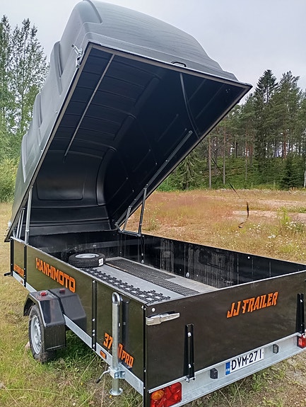 Hanhimoto JJ Trailer 3710 Pro jarruton peräkärry kuomulla