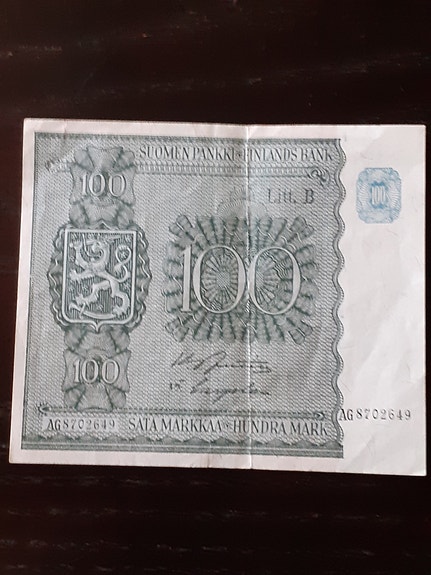100 mk seteli 1945