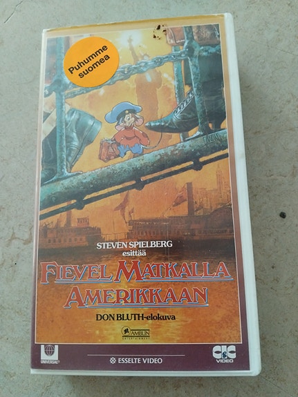 Fievel matkalla Amerikkaan VHS-kasetti suomeksi