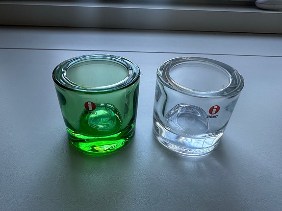 Iittala Kivi tuikkukupit vihreä ja kirkas