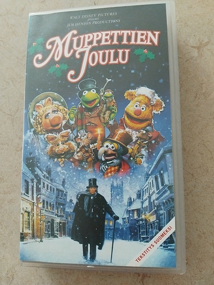 Muppettien joulu VHS-elokuva, tekstitys suomeksi