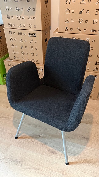 IKEA Patrik nojatuoli tummanharmaa