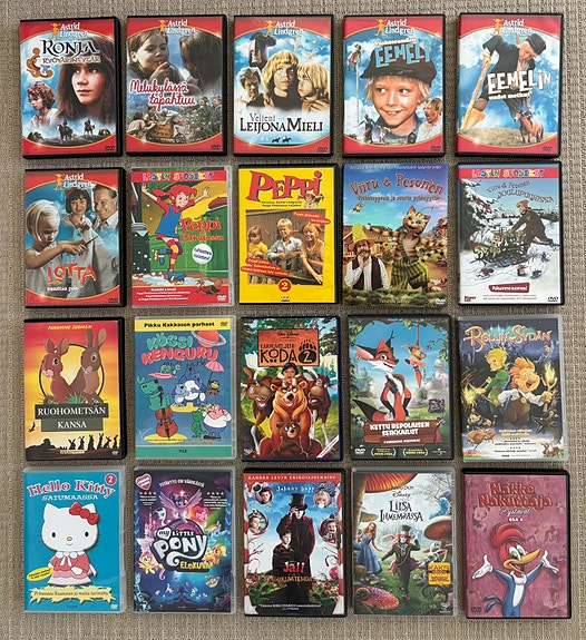 lastenelokuvat / lasten ohjelmat DVD:t