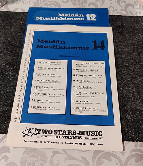 Meidän Musiikkimme 12 + 14 Nuottivihkot