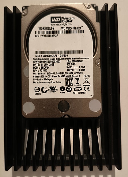 Western Digital VelociRaptor WD3000GLFS kovalevy 300GB 3,5" SATA