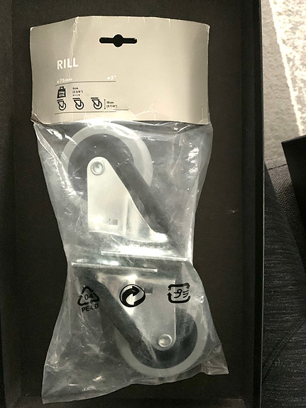 Ikea Rill pyörät, jarrulla Uudet