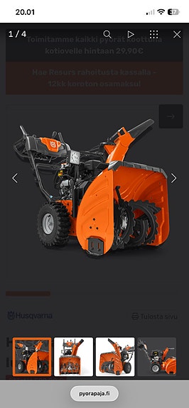 Husqvarna lumilinko oranssi ST324