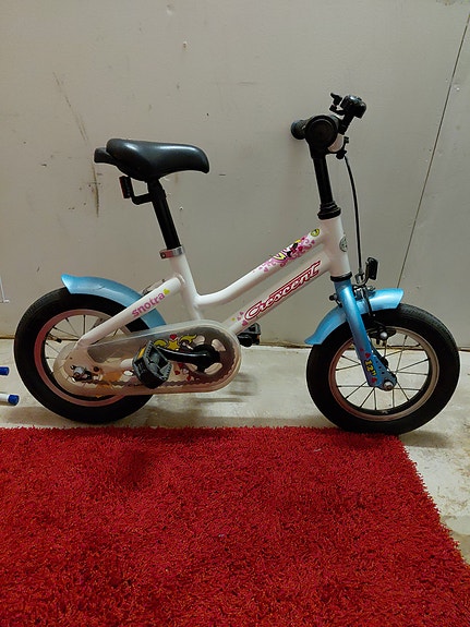 Crescent lasten polkupyörä 12" valkoinen/sininen