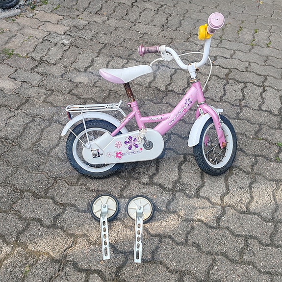 Carraro lasten 12" polkupyörä apupyörät mukaan