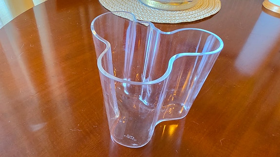 Iittala Aalto maljakko kirkas lasi 120mm