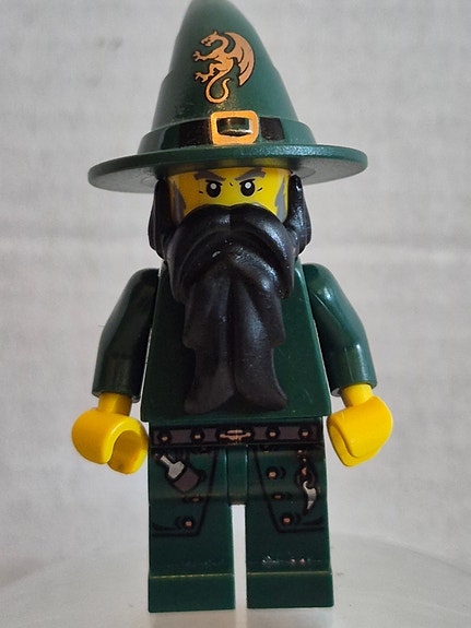 Lego Castle cas435 Kingdoms - Dark Green Wizard
