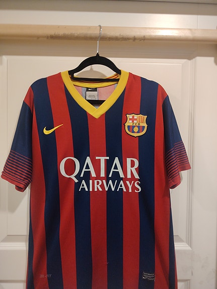 Nike FC Barcelona Neymar Jr pelipaita punasininen