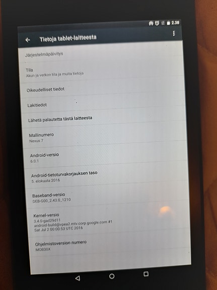 Nexus 7 tabletti