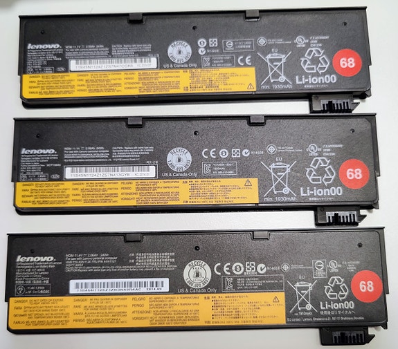 Lenovo 68 akku 3kpl