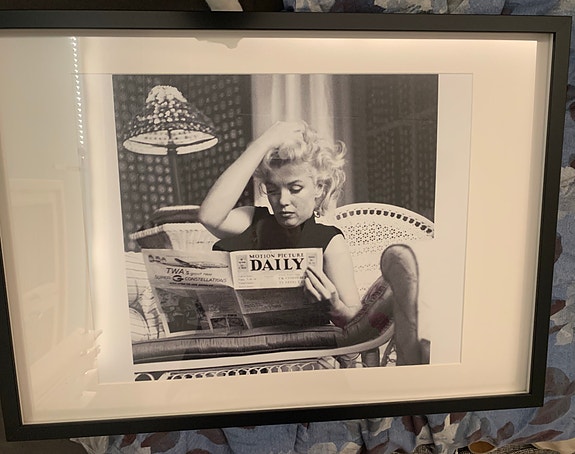 marilyn monroe taulu kehyksillä