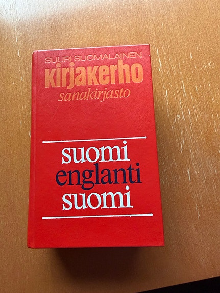 Suuri suomalainen kirjakerho suomi–englanti–suomi sanakirja | Tori