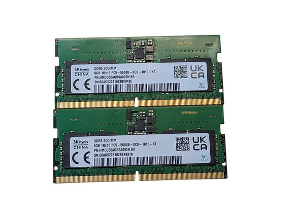 SK hynix 16GB (2x8GB) DDR5 5600MHz SODIMM läppärimuistit | Tori