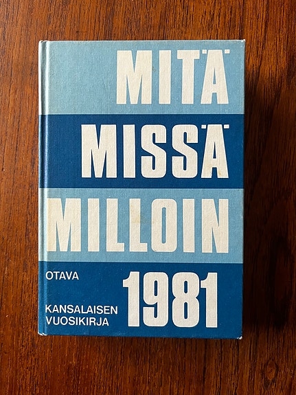 Mitä Missä Milloin kirja