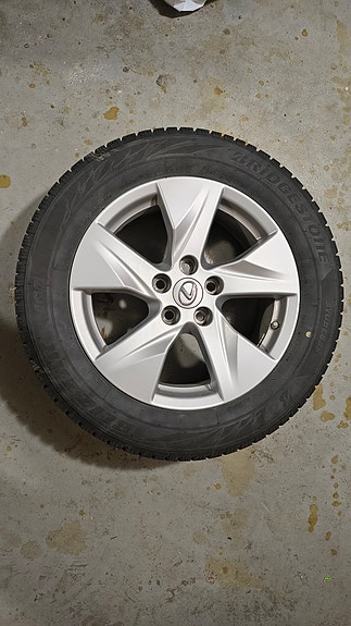 Bridgestone Blizzak Ice kitkat Lexus / Toyota vanteilla ja antureilla