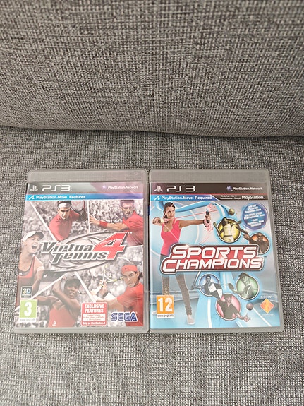 PlayStation 3 Virtua Tennis 4 ja Sports Champions pelit