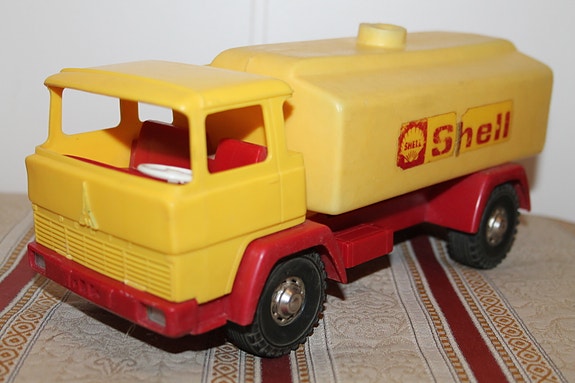 70-luku Magirus Deutz Saksa 28cm vintage SHELL öljyrekka kuorma-auto vanha