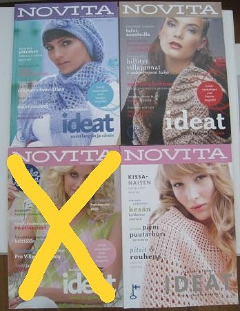 Novita -lehtiä käsityölehti HINTA YHDELLE