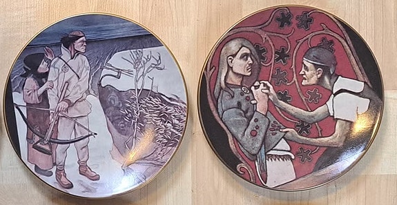Akseli Gallen-Kallela Kalevala lautaset - 2kpl