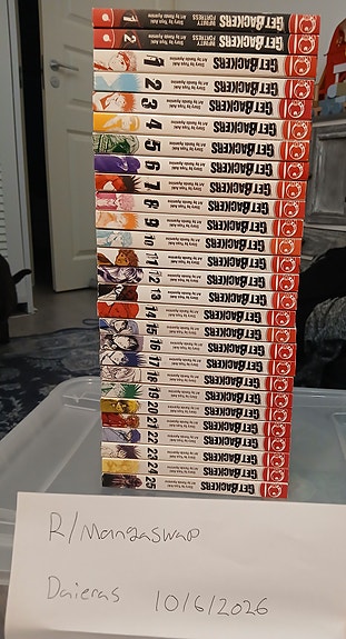 Get backers 1-25 + infinity fortress, soul eater 1-5 shaman king 1-12 kaikki ENG
